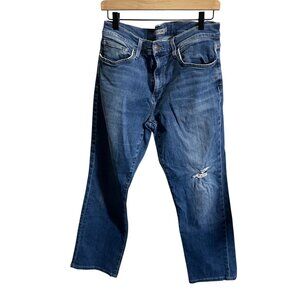 Joes Jeans Size 33 Classic Straight Leg Medium Wash Distressed